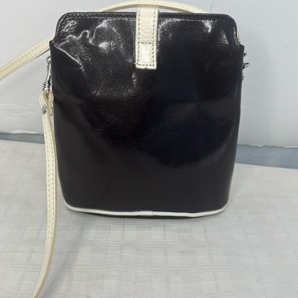 Vintage Vera Pelle Made in Italy Small Bucket Bag Leather Crossbody - Picture 3 of 7